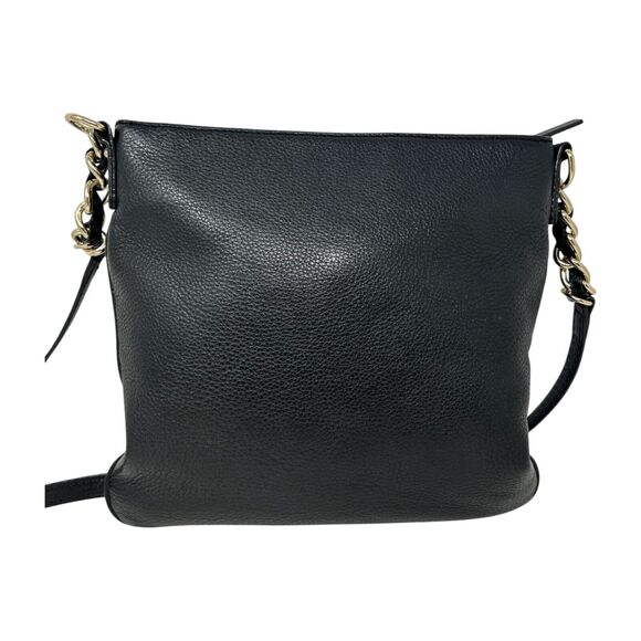 Kate Spade Black Purse Leather Crossbody Jackson Street Melisse Chain Striped - Picture 7 of 16